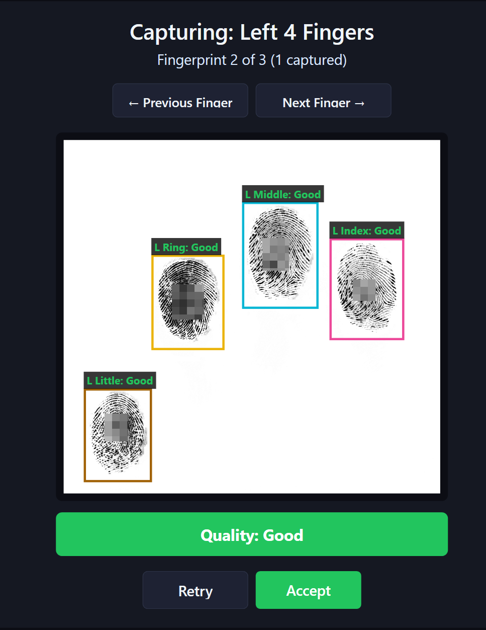 10Scan Fingerprint Capture